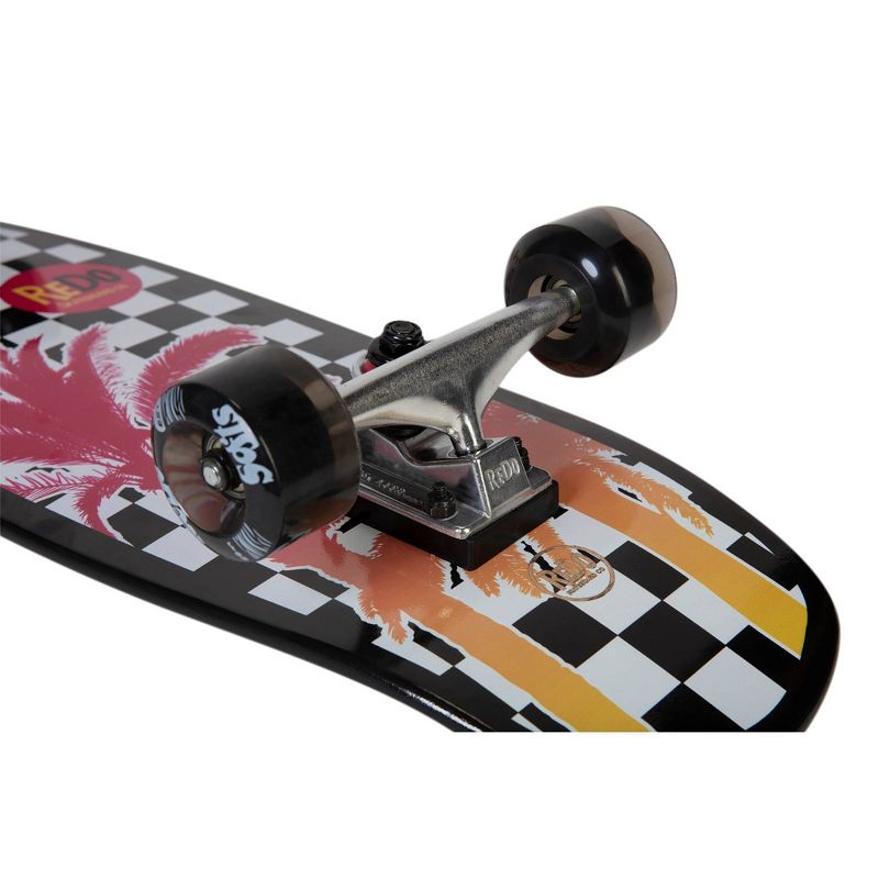 ReDo Skateboard Shorty Cruiser Palm Checkers Skateboard