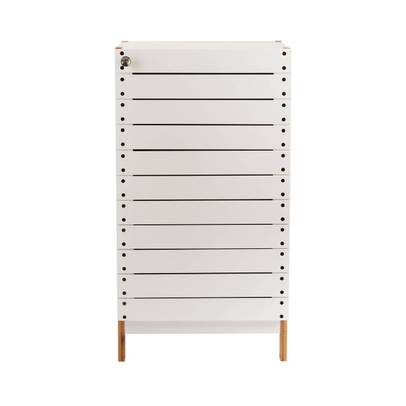 Three Tier Half Moon Glass Shelf Silver - Bath Bliss