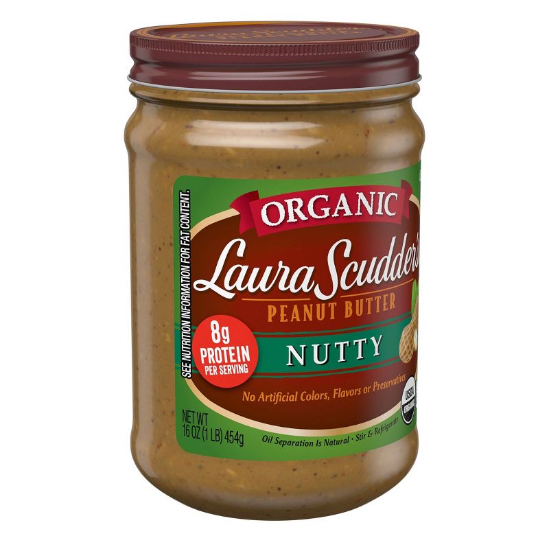 Laura Scudder's Organic Nutty Peanut Butter - 16oz