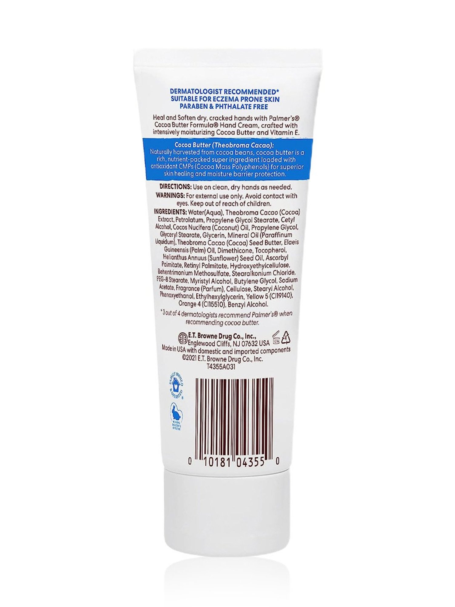 Palmer's Cocoa Butter Formula with Vitamin E Heals Softens Hand Cream - 96 gm