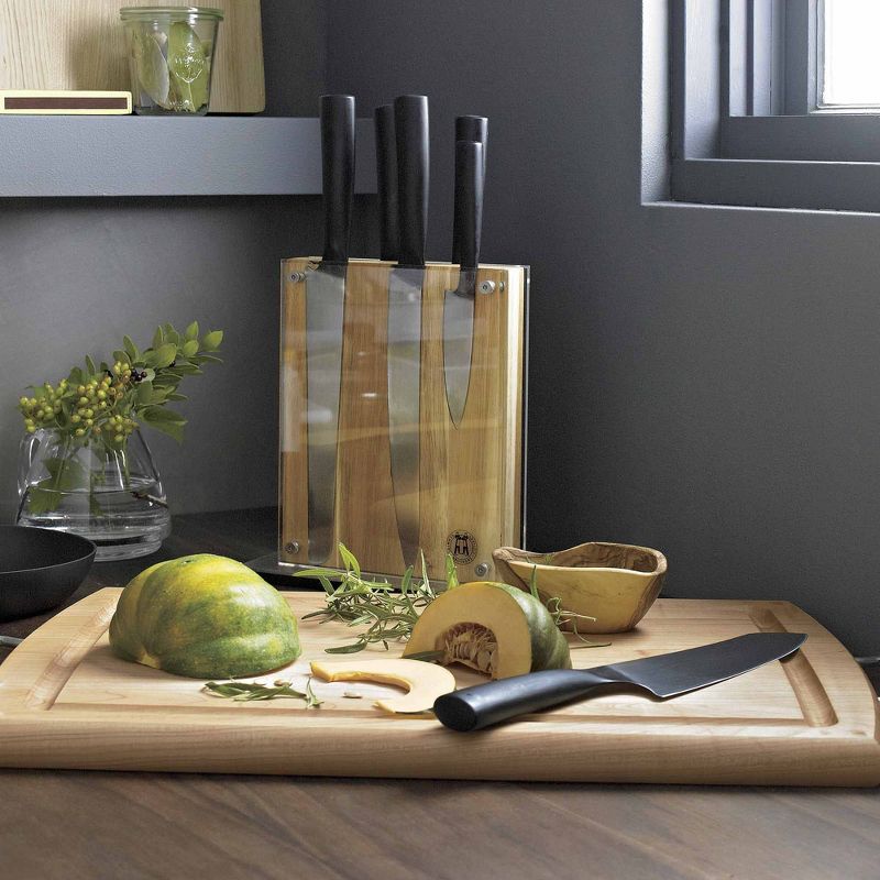 Schmidt Brothers Cutlery Carbon 6 7pc Knife Block Set