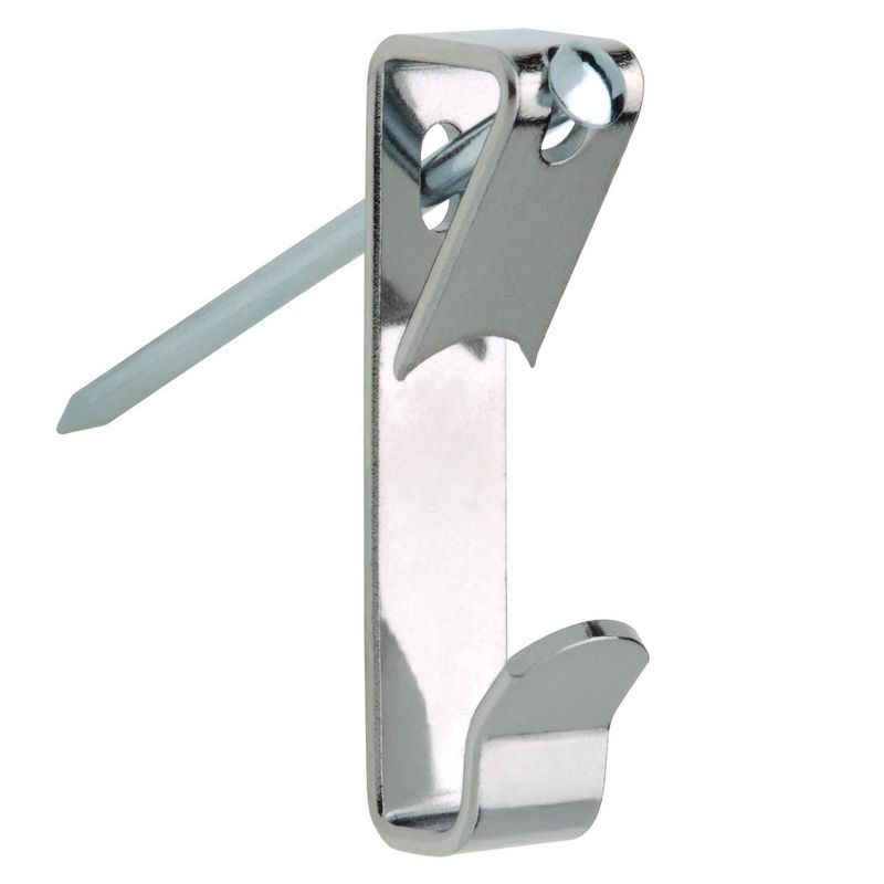 100-Count Metal Sawtooth Picture Frame Hangers with No Nail + Storage Box, 1"