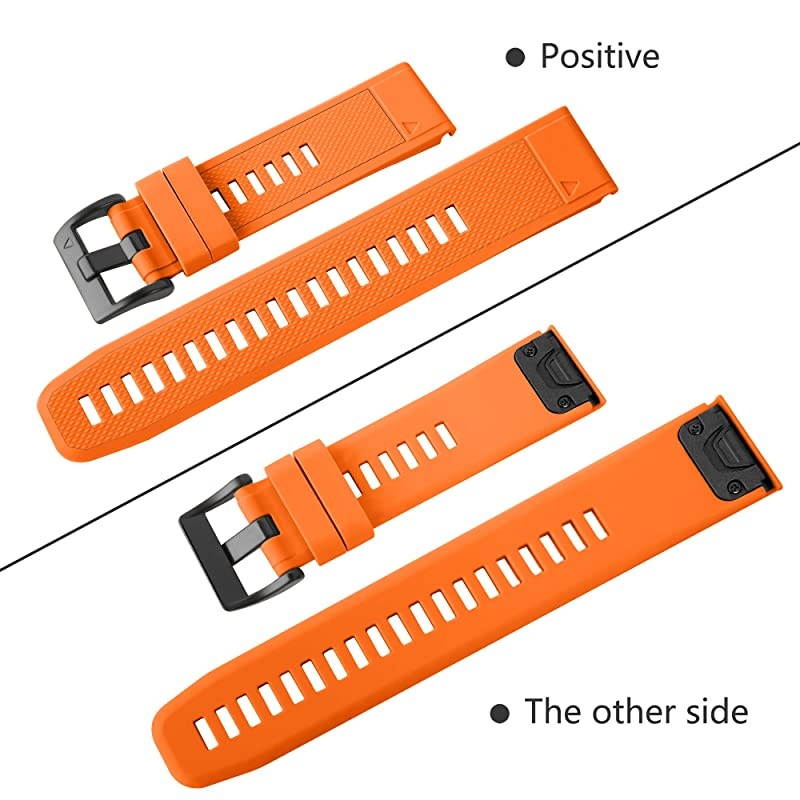 Bands Compatible with Garmin Fenix 5 and Fenix 5 Plus Watch Strap Replacement Silicone Band for Forerunner 935 945 Approach S60 Quatix 5 Smartwatch Not Fit 5X 5S