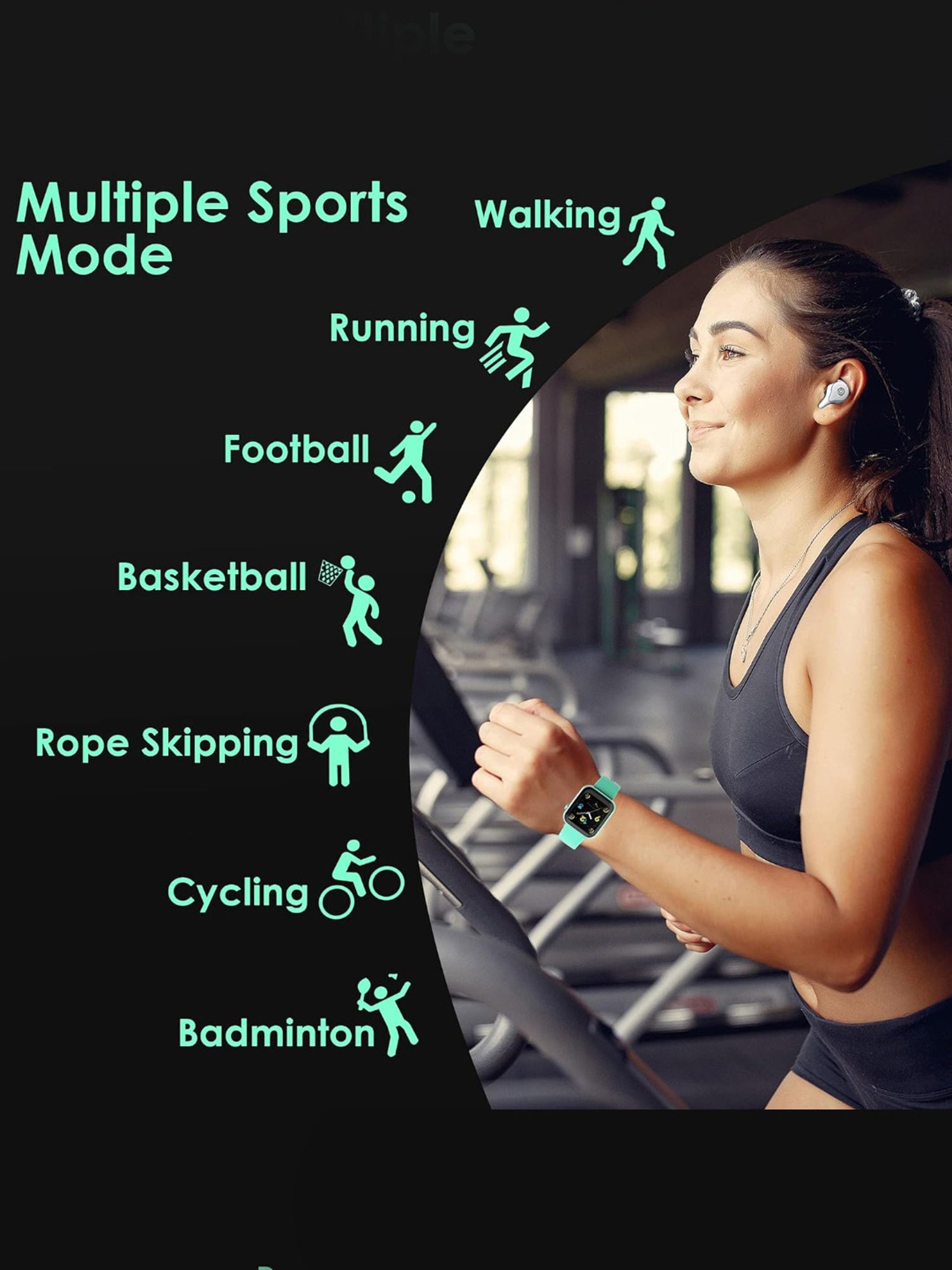 Probus P15 Full Touch Screen Smartwatch (Green)