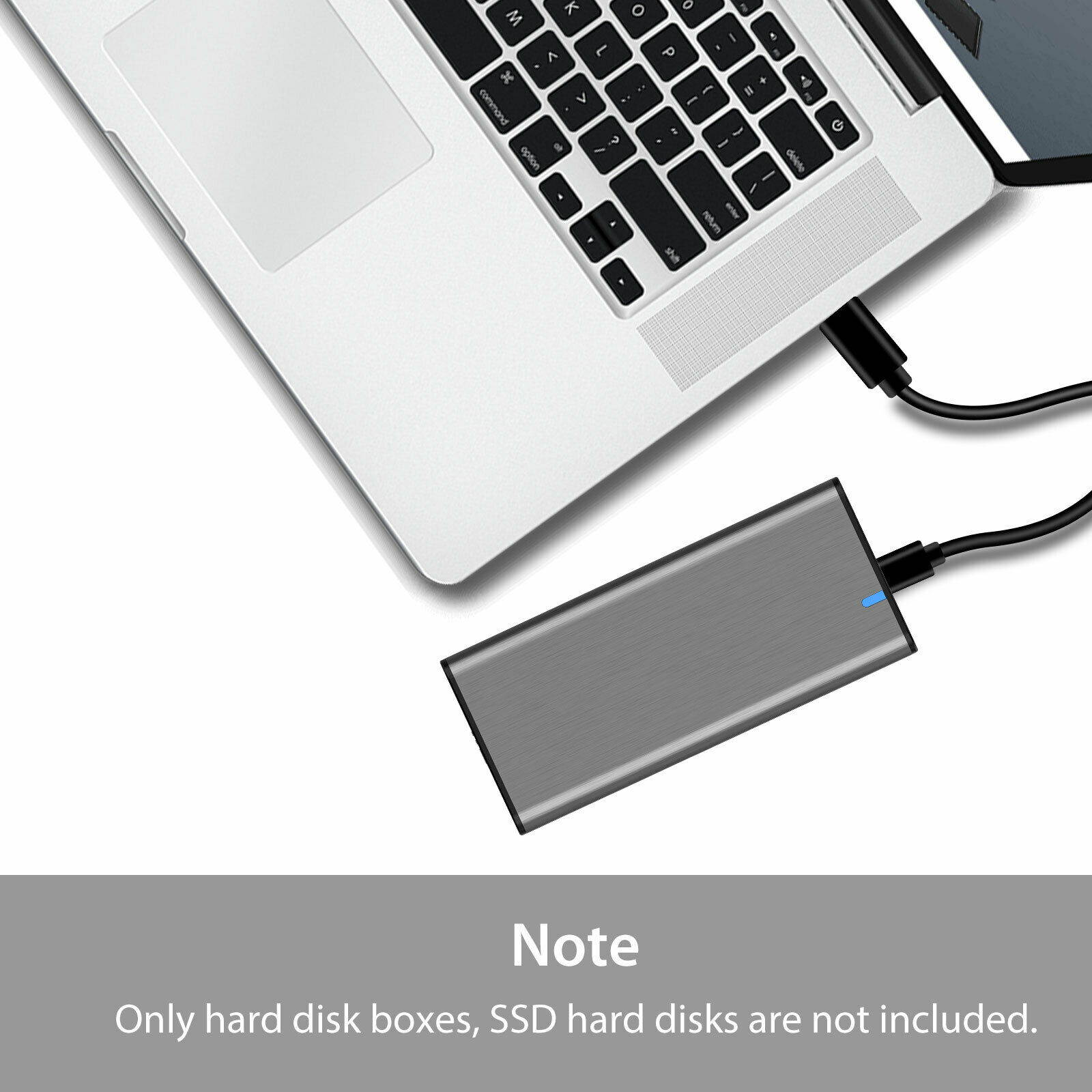 M2 SSD Hard Case NVME PCIe Enclosure M.2 to USB Type C 3.1 GEN2 M Key Adapter