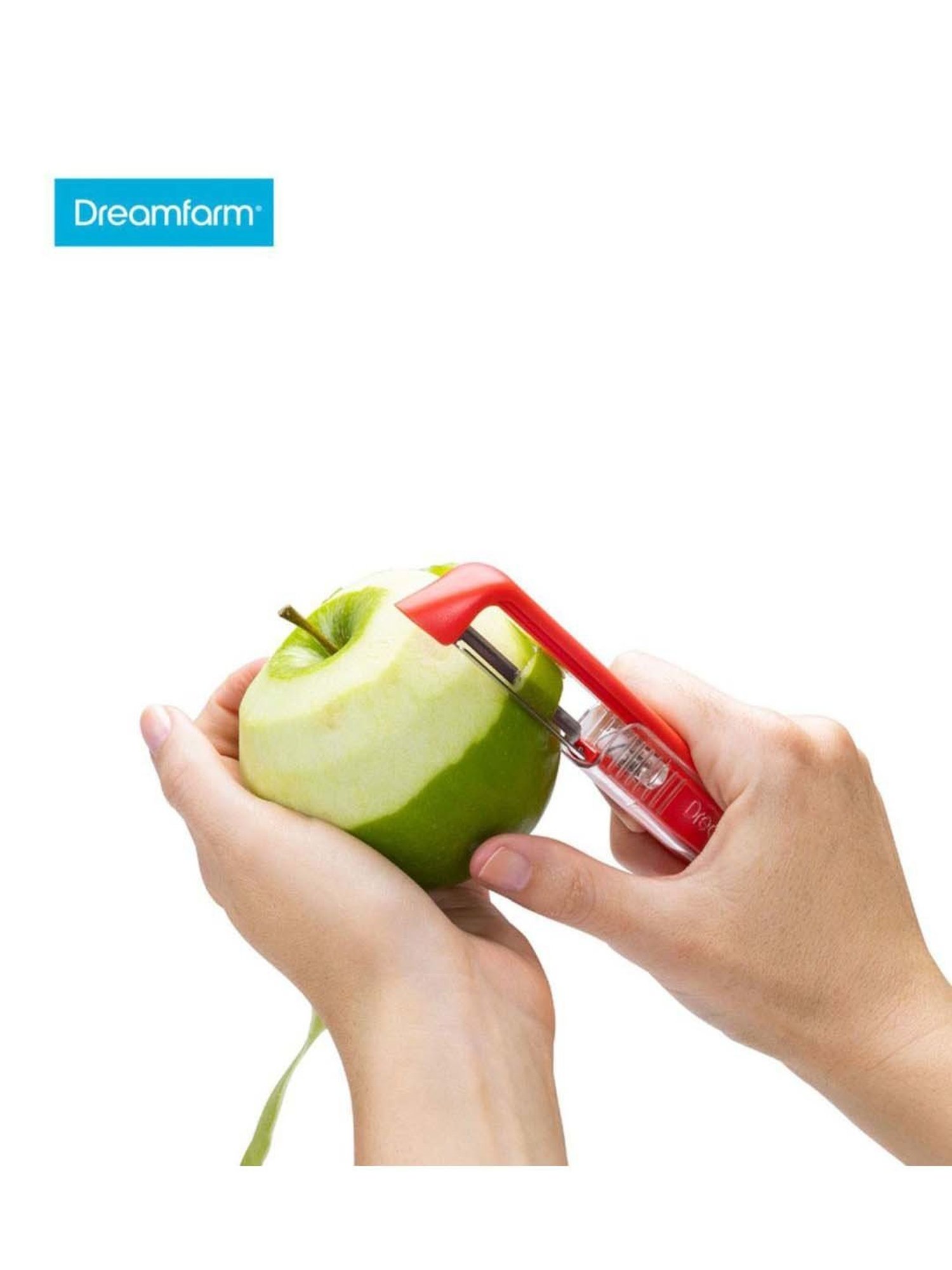 Dreamfarm Red Medium Self Sharpening Vegetable Peeler