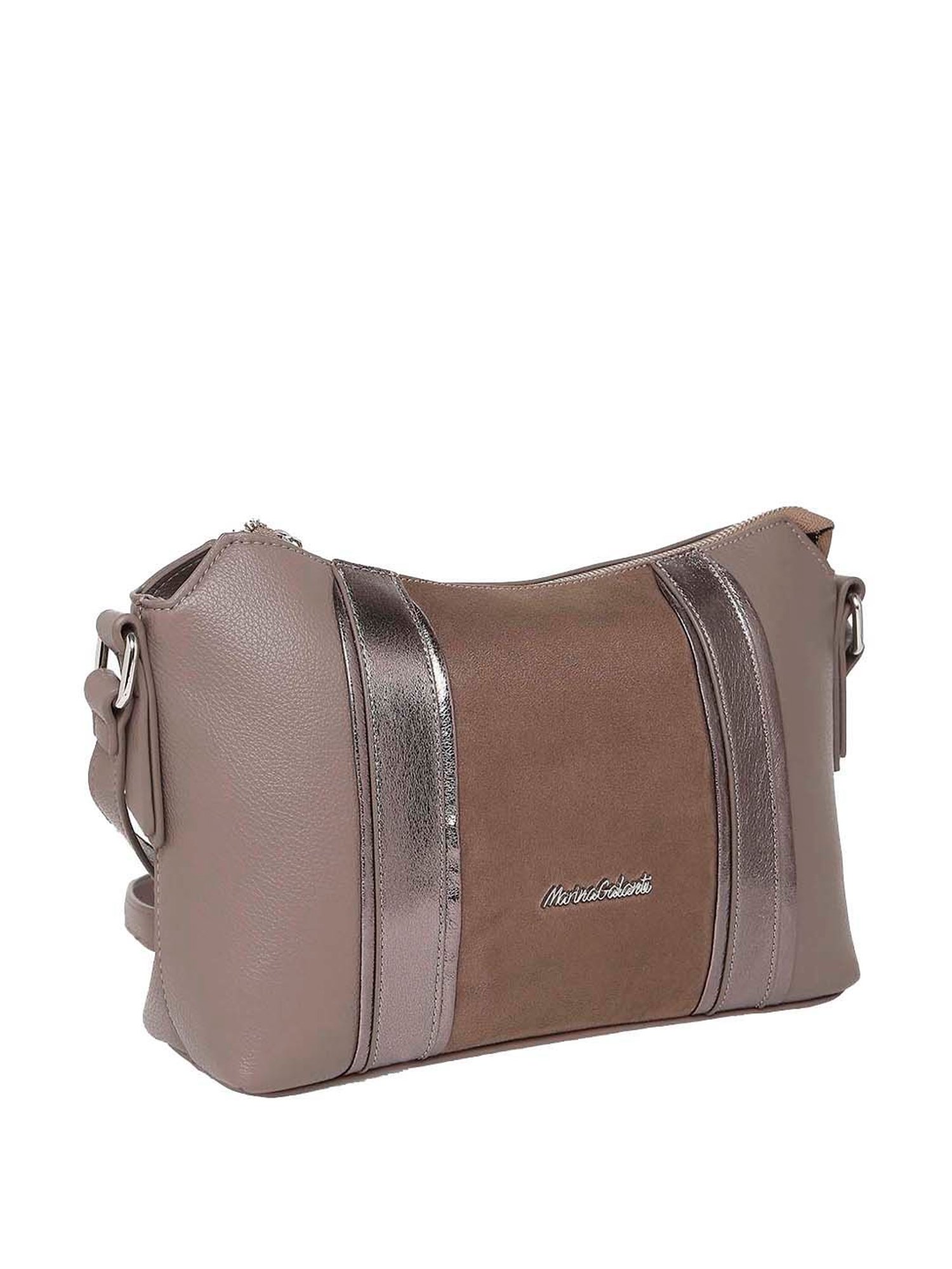 Marina Galanti Brown Solid Medium Sling Handbag