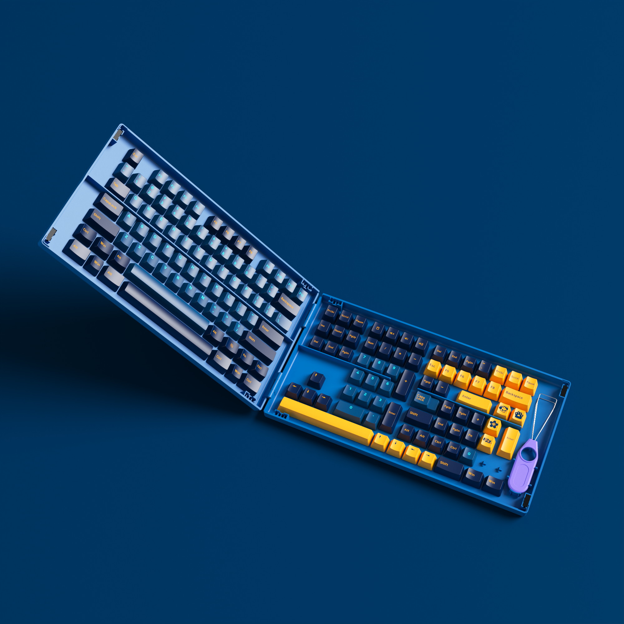 Akko Carbon Retro 158-Key ASA Profile PBT Double-Shot Full Keycap Set for Mechanical Keyboards with Collection Box