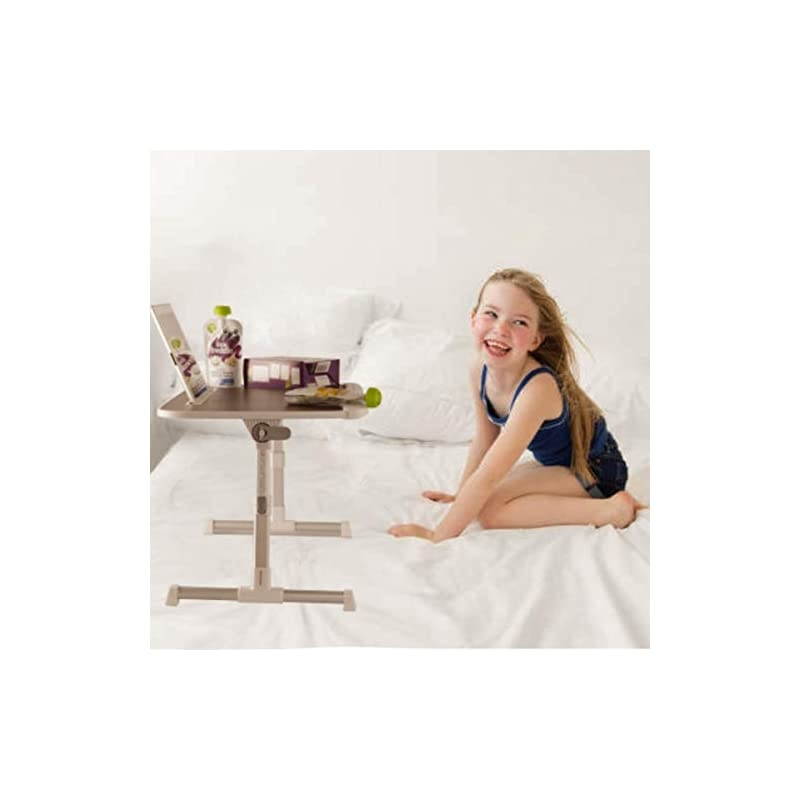 WT01 Lap Desk for Bed Portable Adjustable Wood Laptop DeskTable iPad StandHolder Lap Tray Lap Desk for KidsAdult in Bed Couch Sofa Office