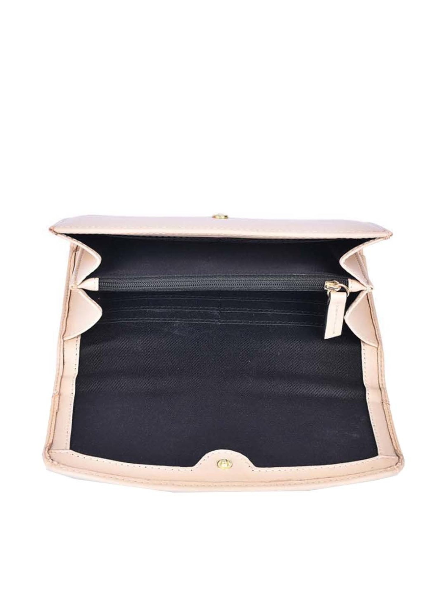 BELWABA Beige Textured Wallet for Women