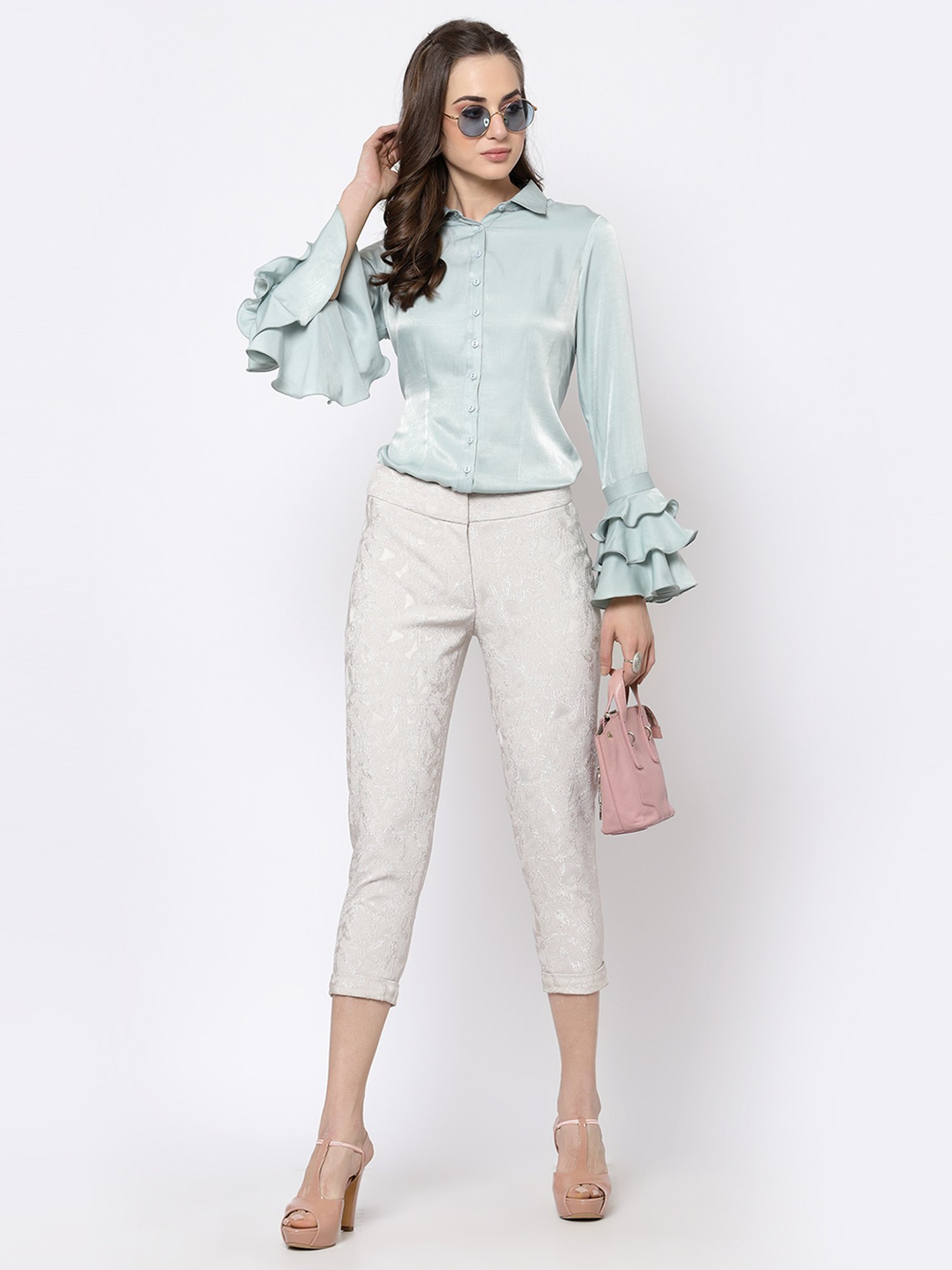 Office & You Blue Full Sleeves Shirt