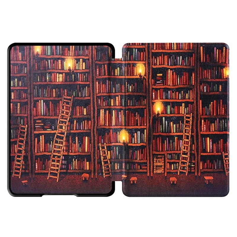 Painting Case for AllNew Kindle Paperwhite 10th Gen 2018 Release onlyWill Not fit Prior Gen Kindle Devices Library