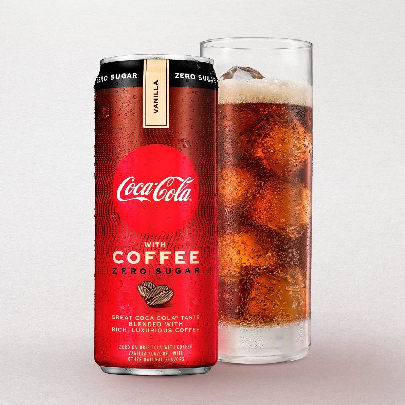 Coca-Cola with Coffee Vanilla Zero Sugar - 12 fl oz Can
