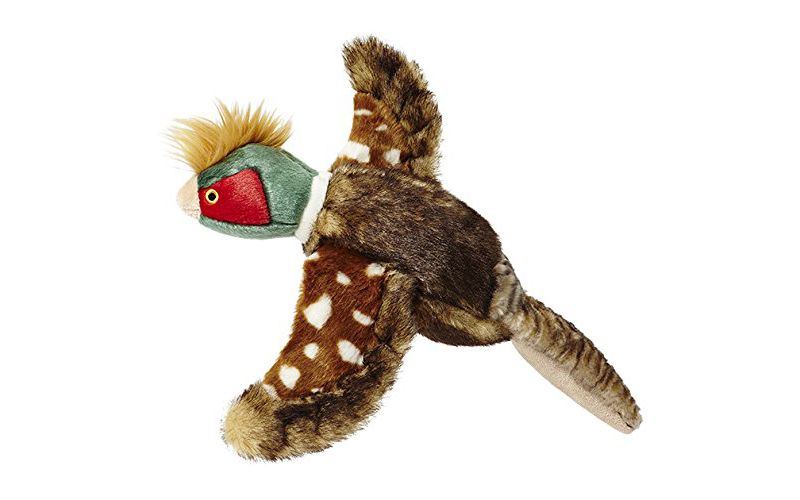 Fluff & Tuff IKE The Pheasant, Large Plush Dog Toy with Squeaker