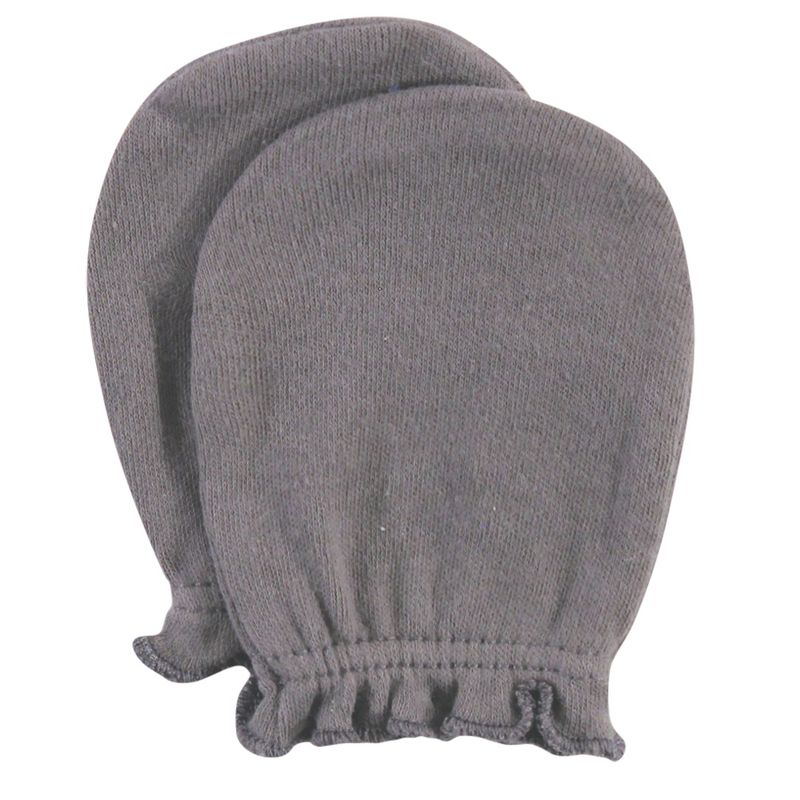 Hudson Baby Infant Boy Cotton Scratch Mittens, Space, 0-6 Months