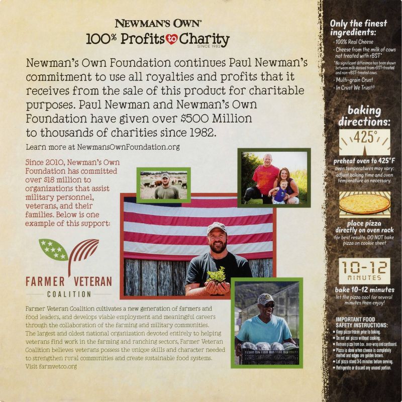 Newman's Own Thin & Crispy Crust Four Cheese Frozen Pizza - 16oz