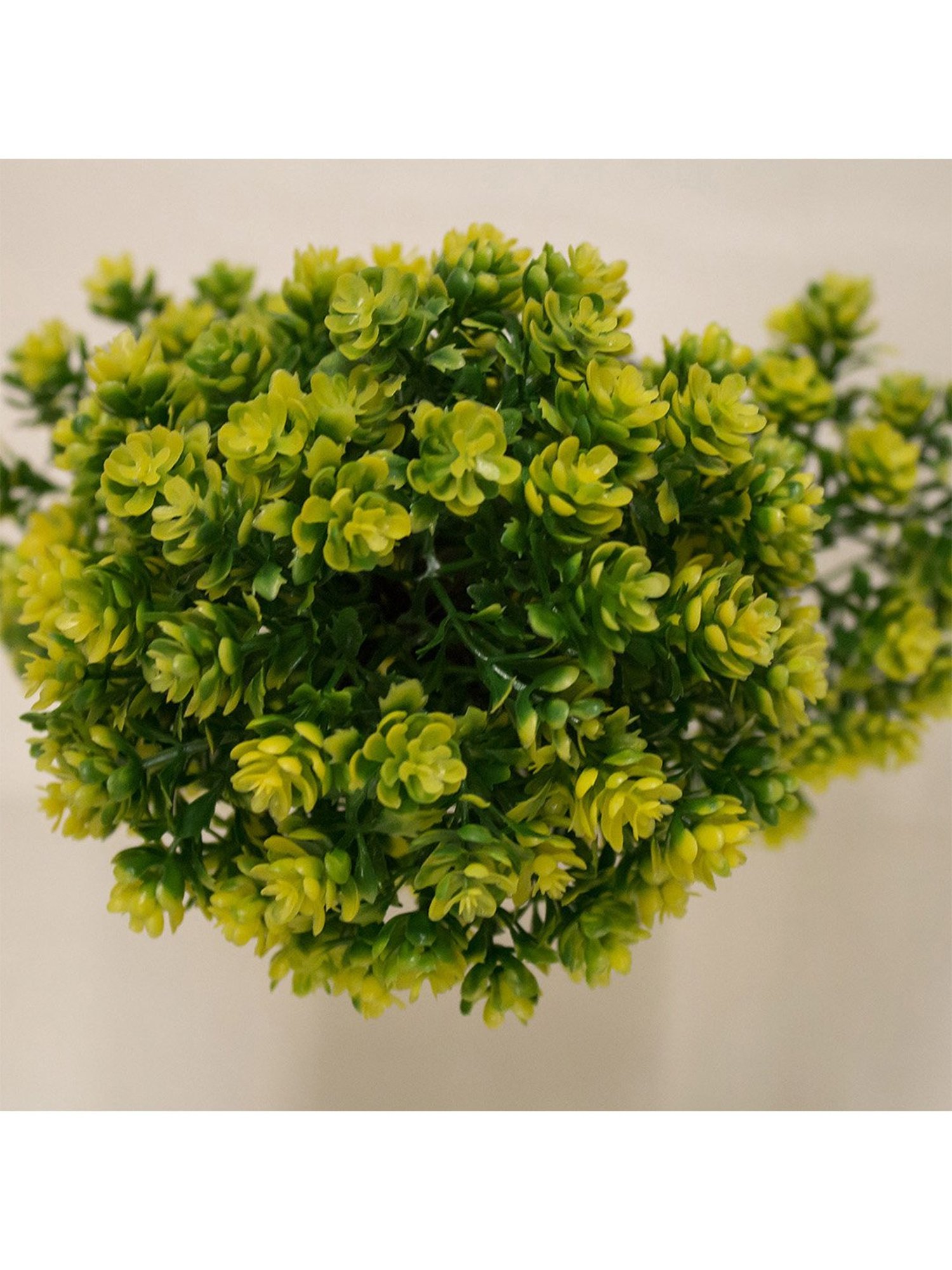 Amflix Yellow Artificial Bonsai Plant With Pot