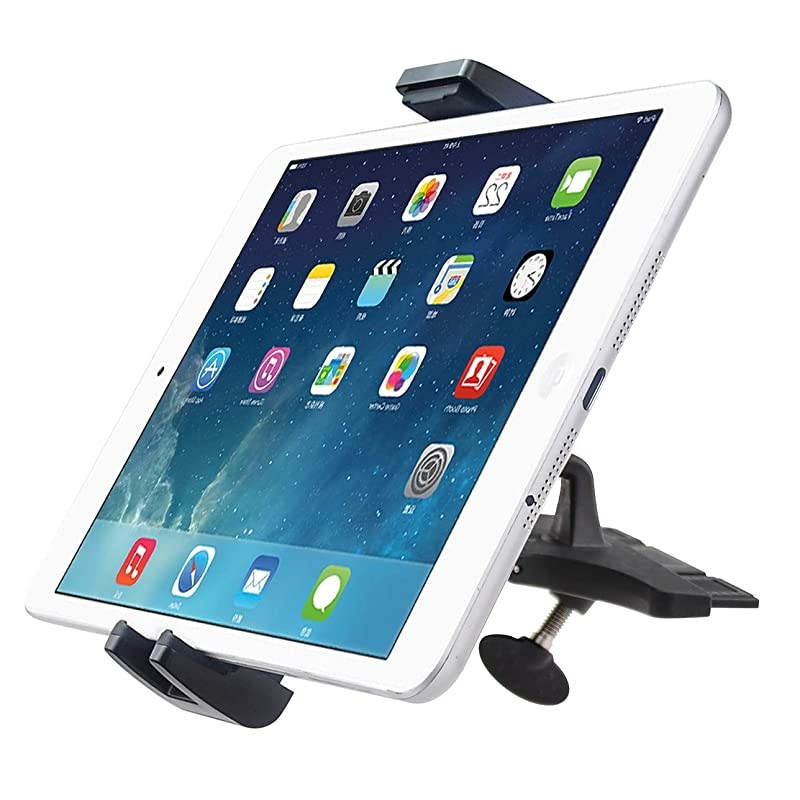 Universal Car Holder 2 in 1 TabletCell Phone CD Slot Player Car Mount Holder Cradle Bracket for 710 inches Tablets356 inches Mobile CellphonesSmartphonesGPSAdjustable 360 Rotation