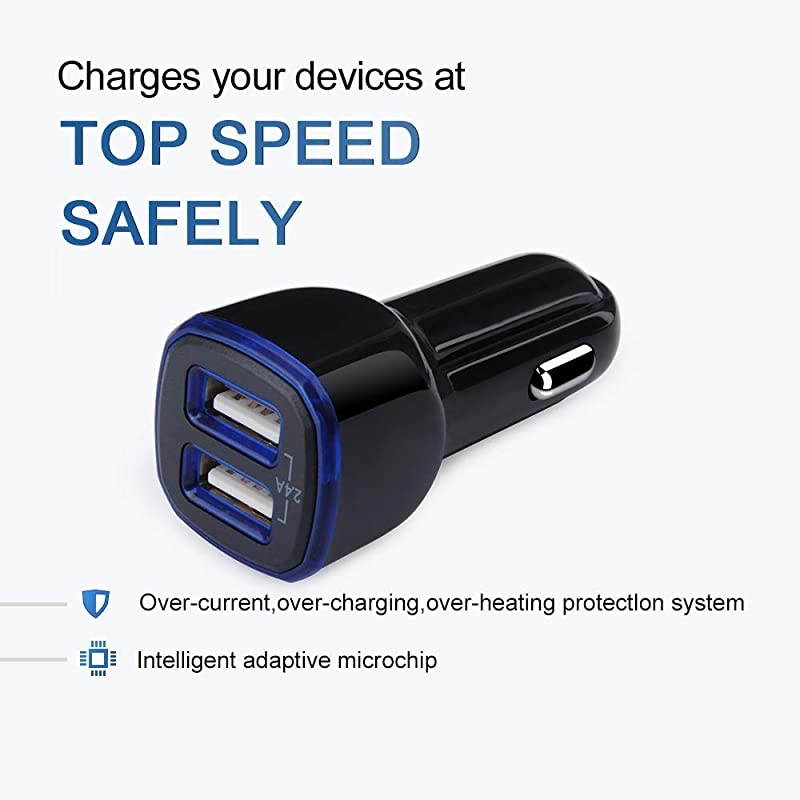 Type C Charger Cable for Moto Motorola G Power G Stylus 2020/G7 G8 Plus Play Z5 Z4 Z3 X4,Samsung S21 S20 S10e S10 S9 Plus Note 20+ 10 S8 A01 A11 A21 A50,Car Charger Wall Adapter+Fast Charging Cord