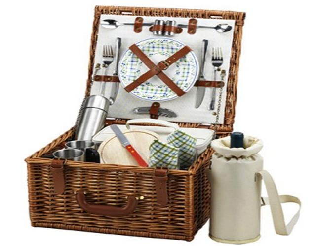 Picnic at Ascot Gazebo Chesire Basket for Two with Coffee Set