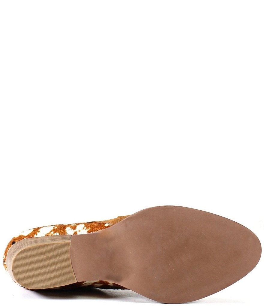 Diba True Sea Sons Printed Calf Hair Western Suede Booties