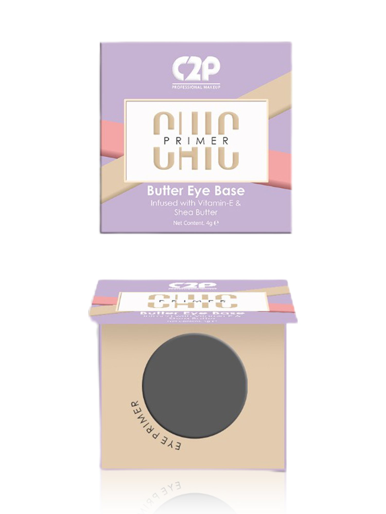 C2P PROFESSIONAL MAKEUP Chic Butter Eye Base Primer Black - 4 gm