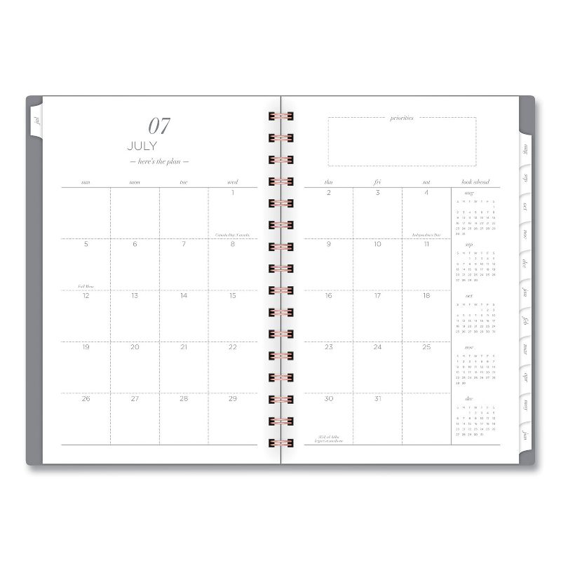 Cambridge Workstyle Academic Planner, 8.5 x 5.5, Gray Gem, 2020-2021 1442200A30