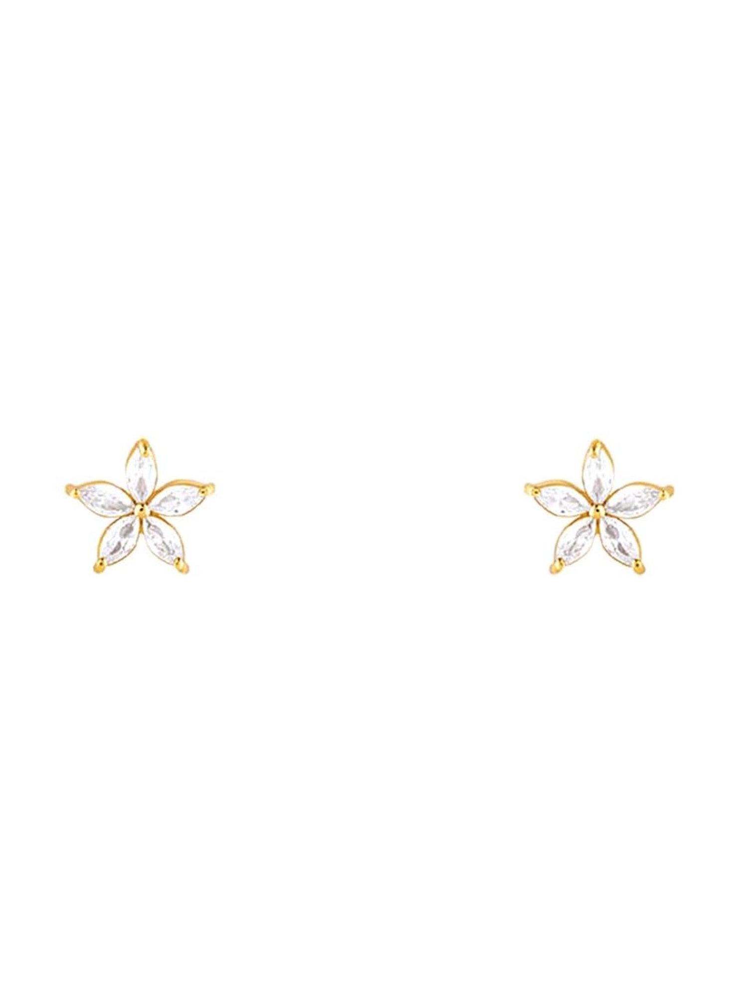 GIVA 92.5 Sterling Silver Lily Stud for Women