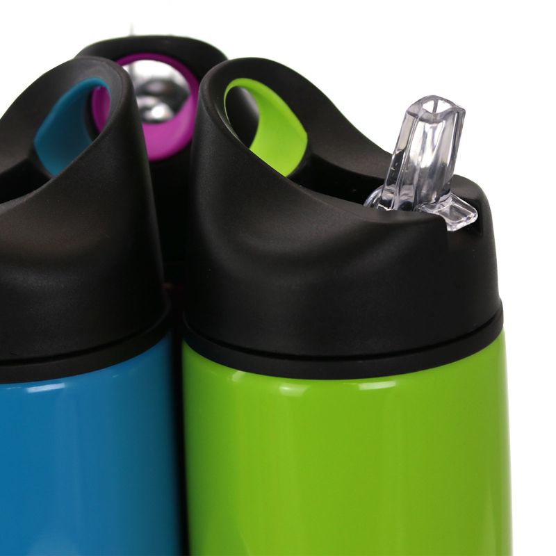 Gibson Home Bluewater 3 Piece 31 Ounce Stainless Steel Hydration Water Bottle Set