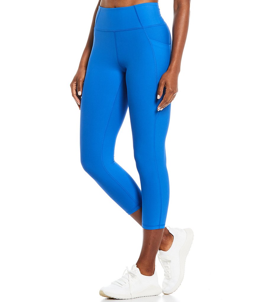 Kinesis Mid Rise Moisture Wicking Side Pocket Crop Leggings