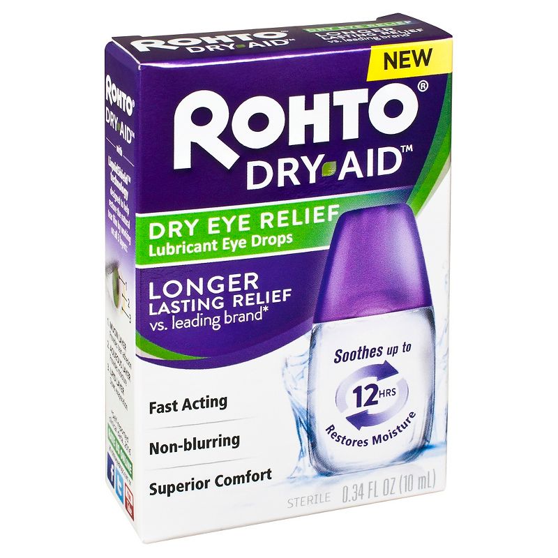 Rohto Dry Aid Lubricant Eye Drops - 10 ml