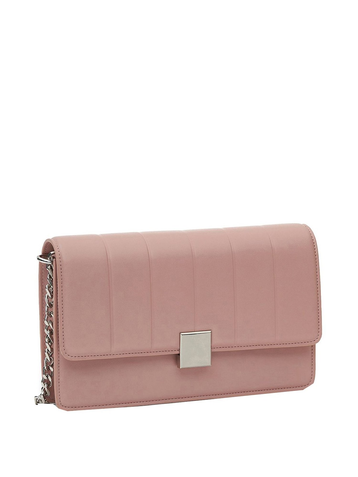 Miraggio Pink Textured Medium Shoulder Bag