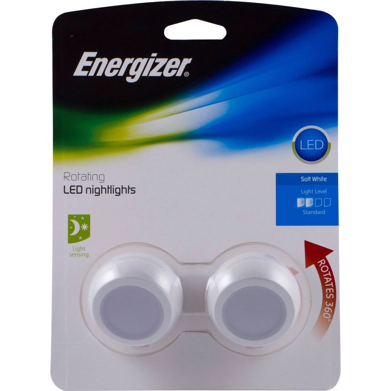 Energizer 2pk Rotating Guide LED Nightlight