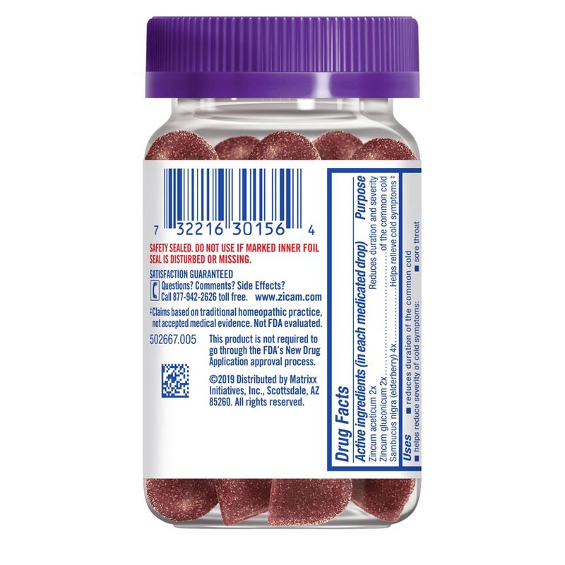 Zicam Medicated Fruit Drops - Elderberry - 25ct