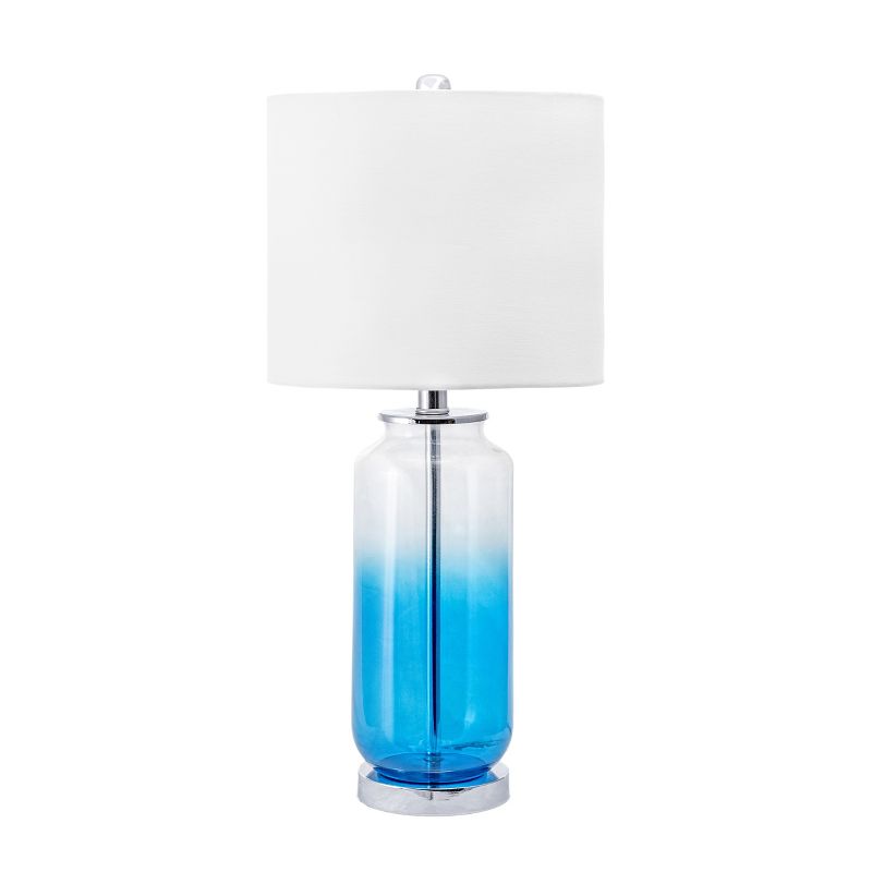 nuLOOM Sparks 25" Glass Table Lamp Lighting - Blue 24.5" H x 11" W x 11" D