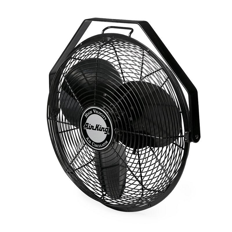 Air King 18" 1/6 HP 3-Speed Adjustable Height Floor Fan with Roll-About Stand