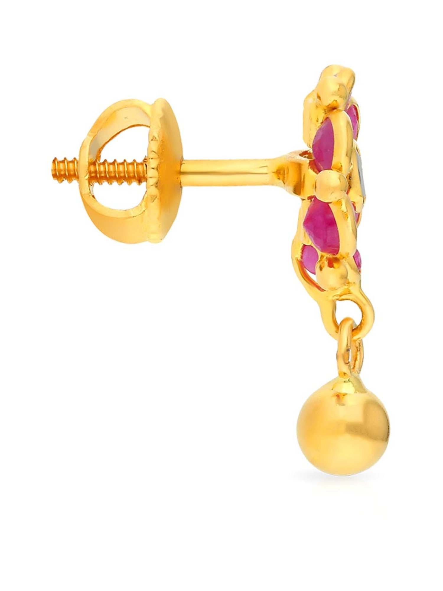 Malabar Gold and Diamonds 22k Gold Earrings for Women