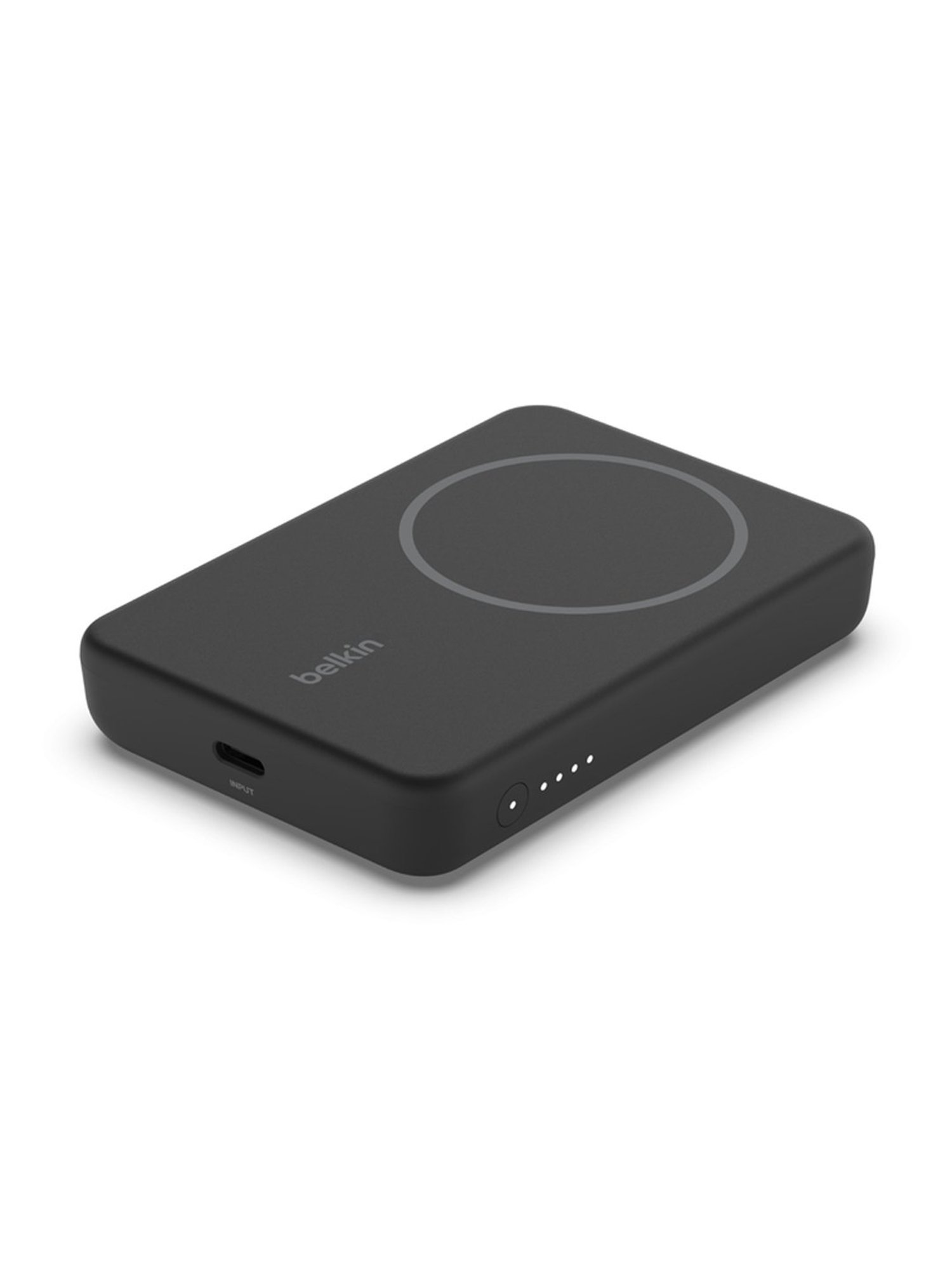 Belkin Quick Charge Magnetic Wireless Power Bank 5000mAh with Stand, Sleek Design (Black)