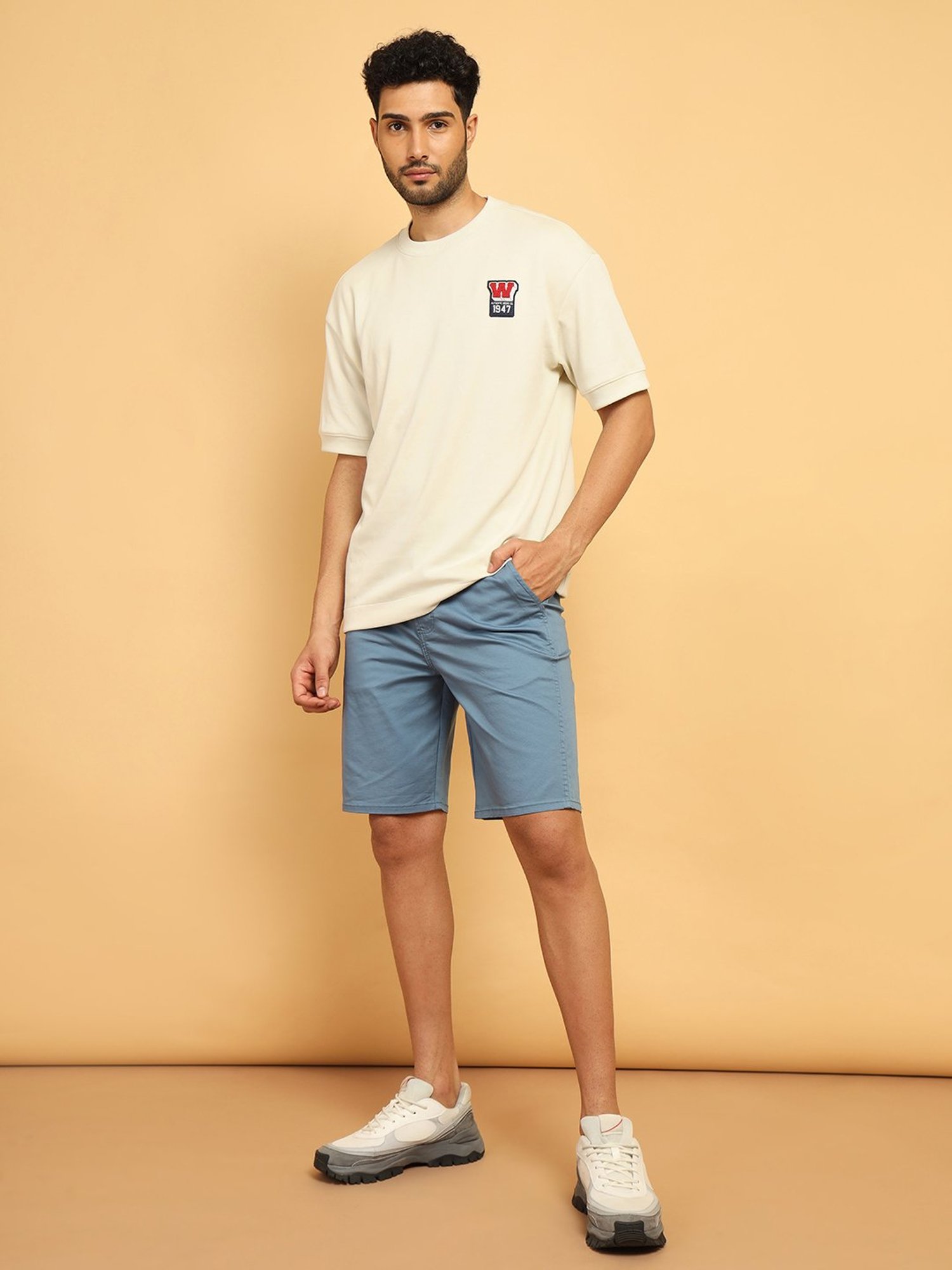 Wrangler Casey Jones Blue Regular Fit Chino Shorts