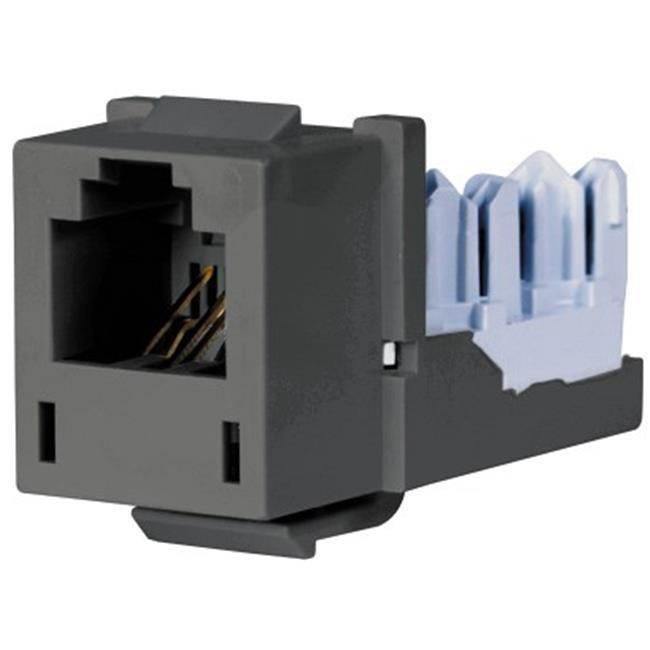 HUBBELL PREMISE WIRING HXJUGY Jack,Gray,Voice,RJ25