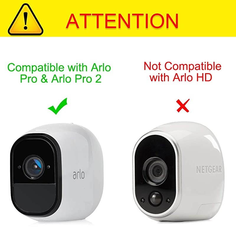 3 Pack  Case Compatible with Arlo Pro Arlo Pro 2 Smart Security 100 WireFree Cameras Protective Silicone Skin Cover for Arlo Pro Camera White