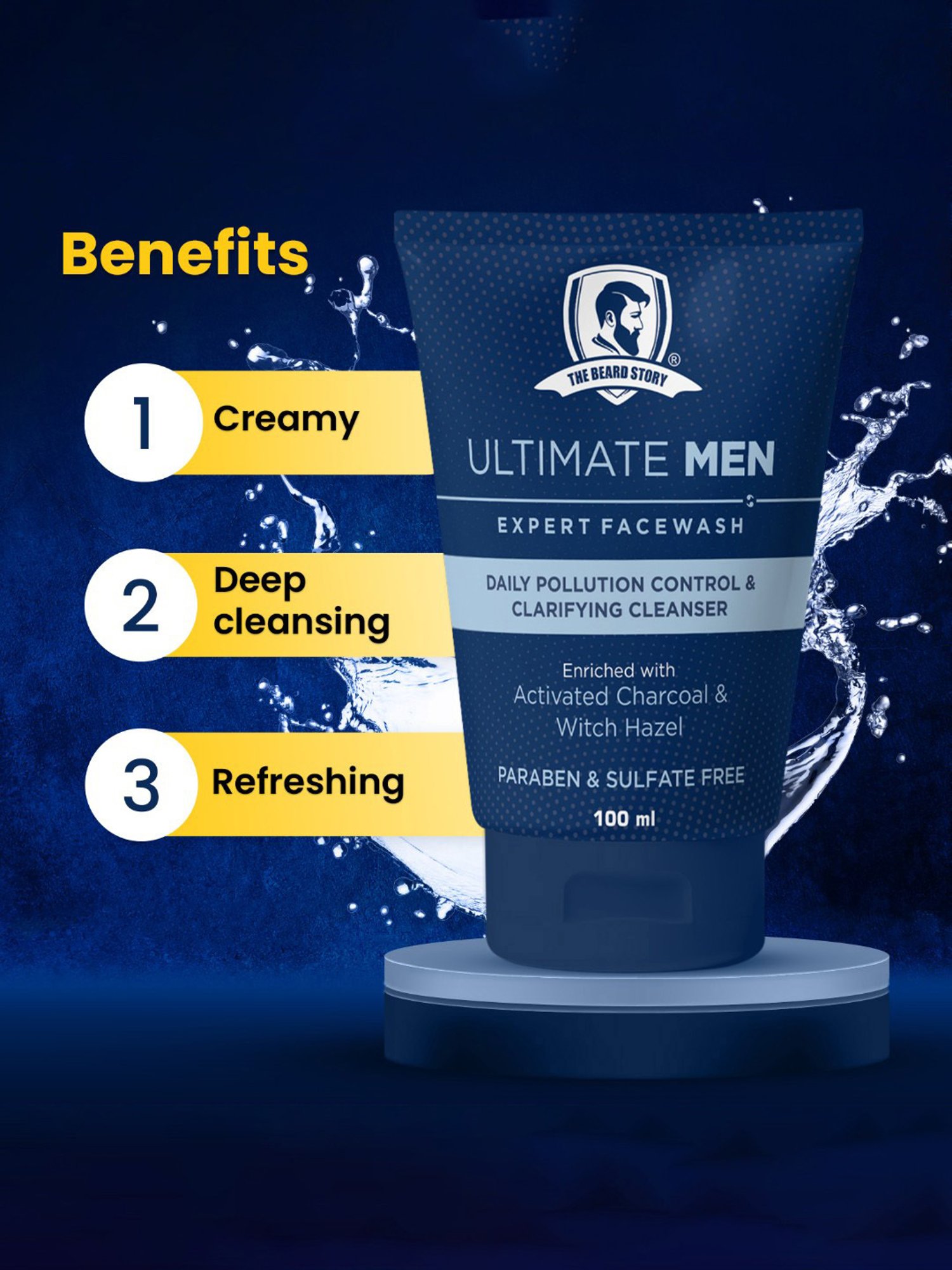 The Beard Story Ultimate Men Expert Face Wash - 100 gm