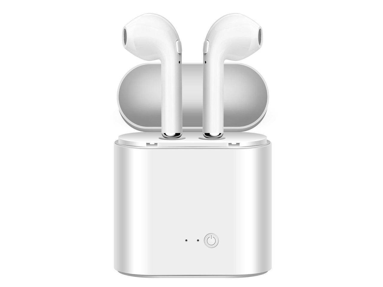 Wireless Earbuds Bluetooth Headphones Stereo Earphone Built-In Mic with Charging Case Cordless Sport Headsets for AirPods iPhone X 8 7 plus 6 6s plus Android Samsung Galaxy
