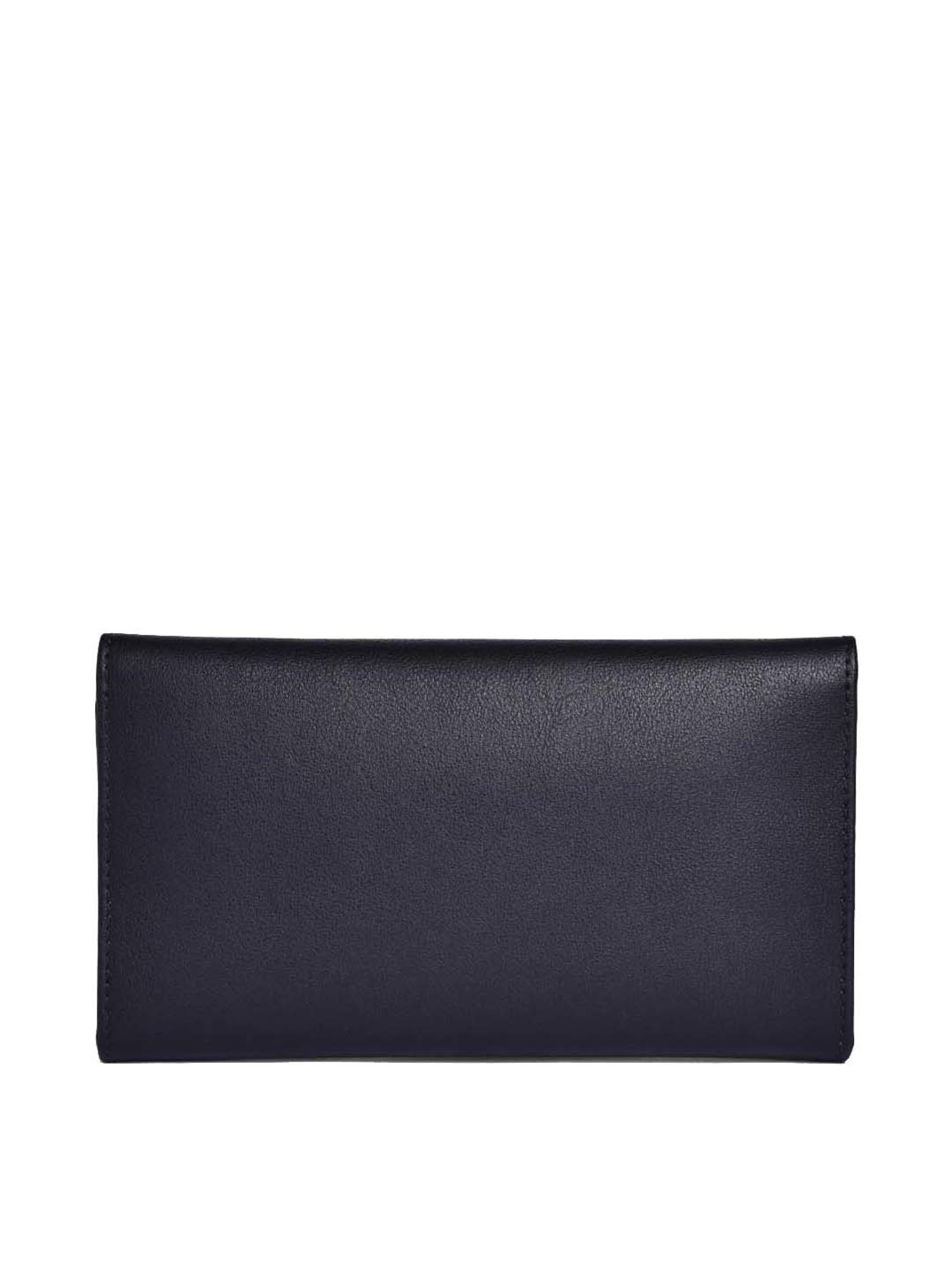BELWABA Black Solid Tri-Fold Wallet for Women
