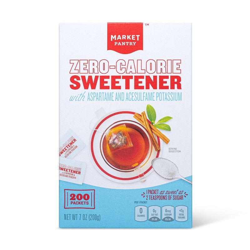 Zero-Calorie Sweetener with Aspartame - 7oz/200pk - Market Pantry™