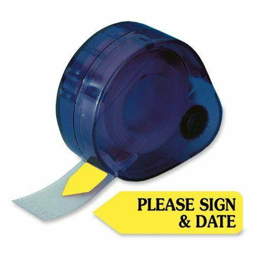 Redi-tag Please Sign & Date Arrow Tag - Removable, Self-adhesive - 1.88" X 0.56"