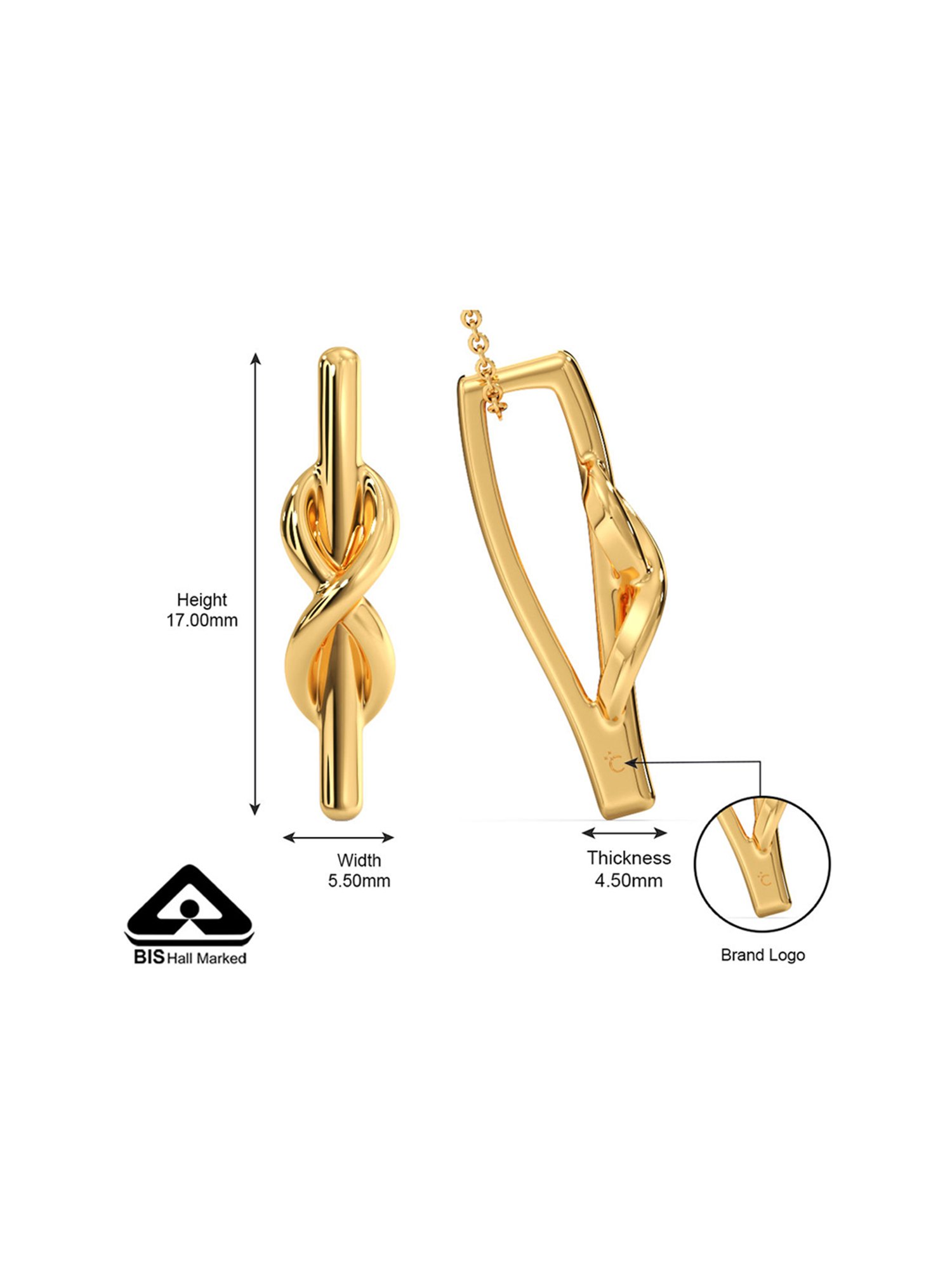 Joyalukkas 22k Love Embrace Gold Pendant
