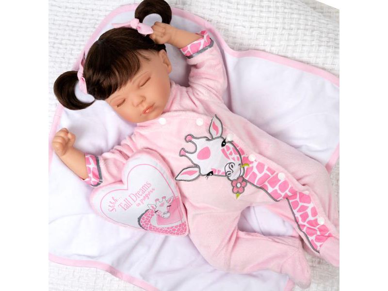 Paradise Galleries Reborn Toddler Doll with Heartbeat- Sleeping Tall Dreams, 20 inches, SoftTouch Vinyl, Weighted Body, 5-Piece Reborn Doll Set