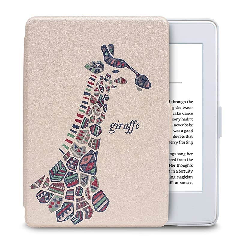 Case for Kindle Paperwhite Prior to 2018(Model No.EY21 or DP75SDI) - PU Leather Case Smart Protective Cover Only Fits Old Generation Kindle Paperwhite Prior to 2018