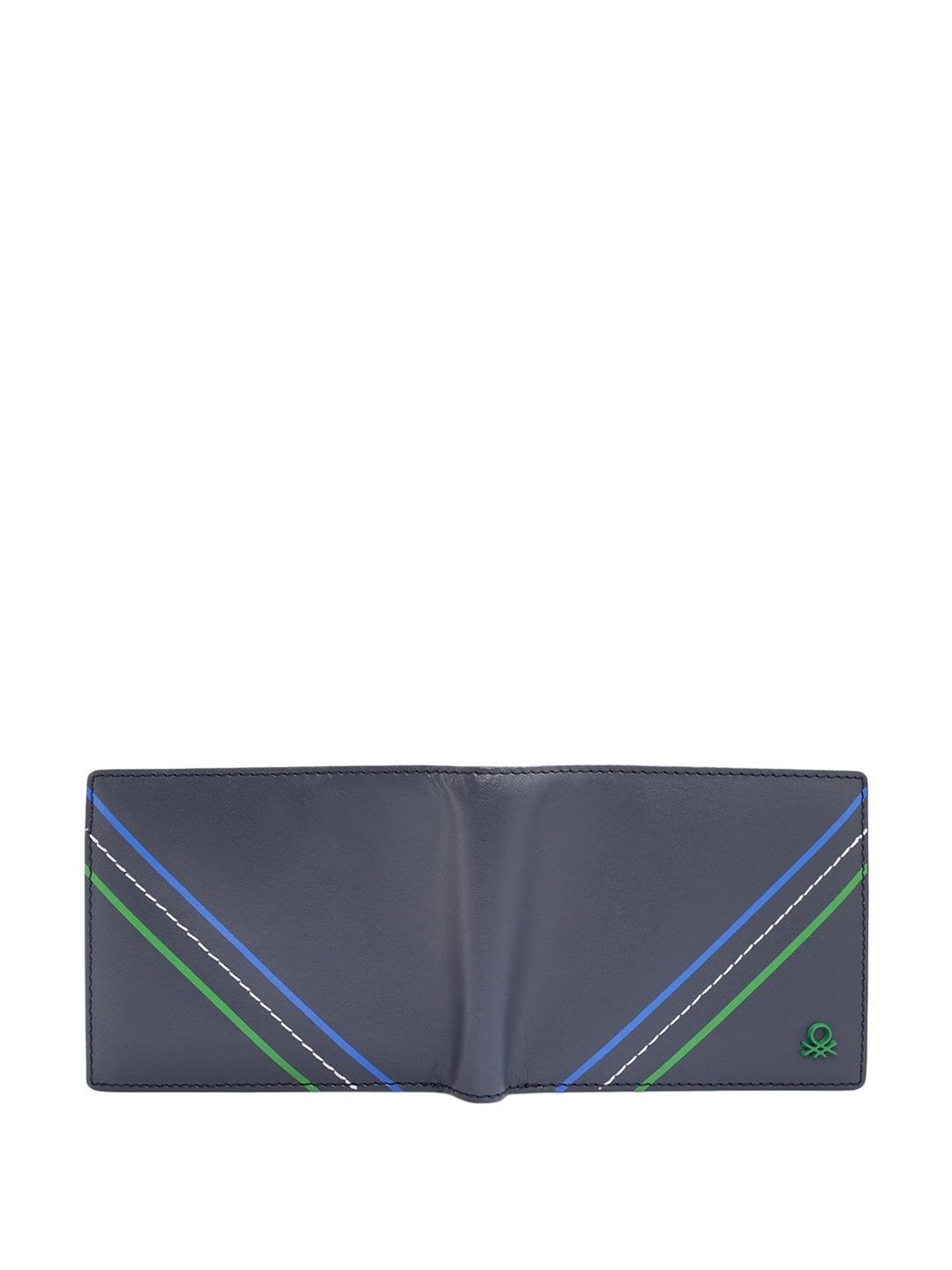 United Colors of Benetton Habry Navy Casual Leather Bi-Fold Wallet for men
